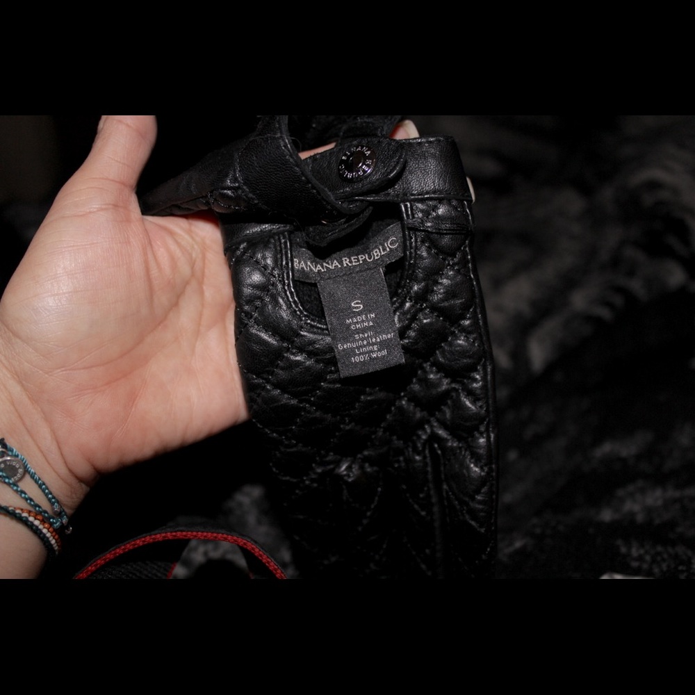 Banana Republic leather Gloves